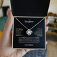 Daughter Gift - "To My Daughter, Love Mom" Love Knot Necklace