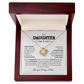 Enchanting Gift for Daughter Love Knot Necklace "To My Daughter, Love Mom"