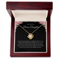 Beautiful Love Knot Necklace "To My Bonus Daughter"