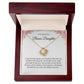 Elegant Love Knot Necklace "To My Beautiful Bonus Daughter"