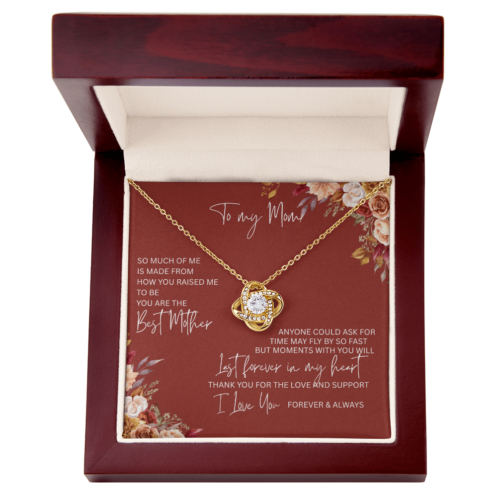 Exquisite Gift for Mom The "Love Knot Necklace"