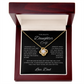 Gift for Daughter "To My Beautiful Daughter, Love Dad" Love knot Necklace