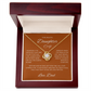 Daughter Gift "ToMy Beautiful Daughter, Love Dad" Love Knot Necklace