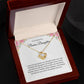 Elegant Love Knot Necklace "To My Beautiful Bonus Daughter"