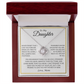 Captivating Gift for Daughter Love Knot Necklace "To My Daughter, Love Mom"