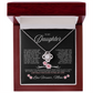 Gift for Daughter "Love Forever, Mom" Love knot Necklace