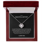 Graceful Gift "To My Beautiful Mother" Love Knot Necklace