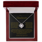 Charming Love Knot Necklace "To My Soulmate"