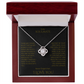 Elegant Gift "To My Soulmate" Love Knot Necklace