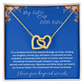 Gift for Sister "Big Sister Little Sister" Interlocking Hearts Necklace