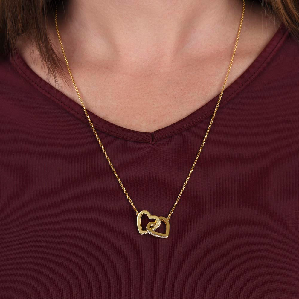 A Forever Connection "To My Amazing Sister" Interlocking Hearts Necklace