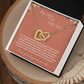 Gift for Sister "Big Sister Little Sister" Interlocking Hearts Necklace
