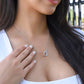 Gift for Sister " Big Sister Little Sister" Interlocking Hearts Necklace