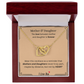 Captivating Gift "Mother & Daughter, I Love You" Interlocking Hearts Necklace