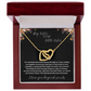 Gift for Sister "Big Sister Little Sister" Interlocking Hearts Necklace