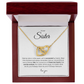 Unforgettable Gift for your Sister "To My Sister" Interlocking Hearts Necklace