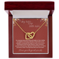 Gift for Sister " Big Sister Little Sister" Interlocking Hearts Necklace