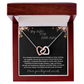 Gift for Sister "Big Sister Little Sister" Interlocking Hearts Necklace