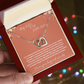 Gift for Sister "Big Sister Little Sister" Interlocking Hearts Necklace