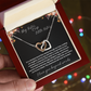 Gift for Sister "Big Sister Little Sister" Interlocking Hearts Necklace