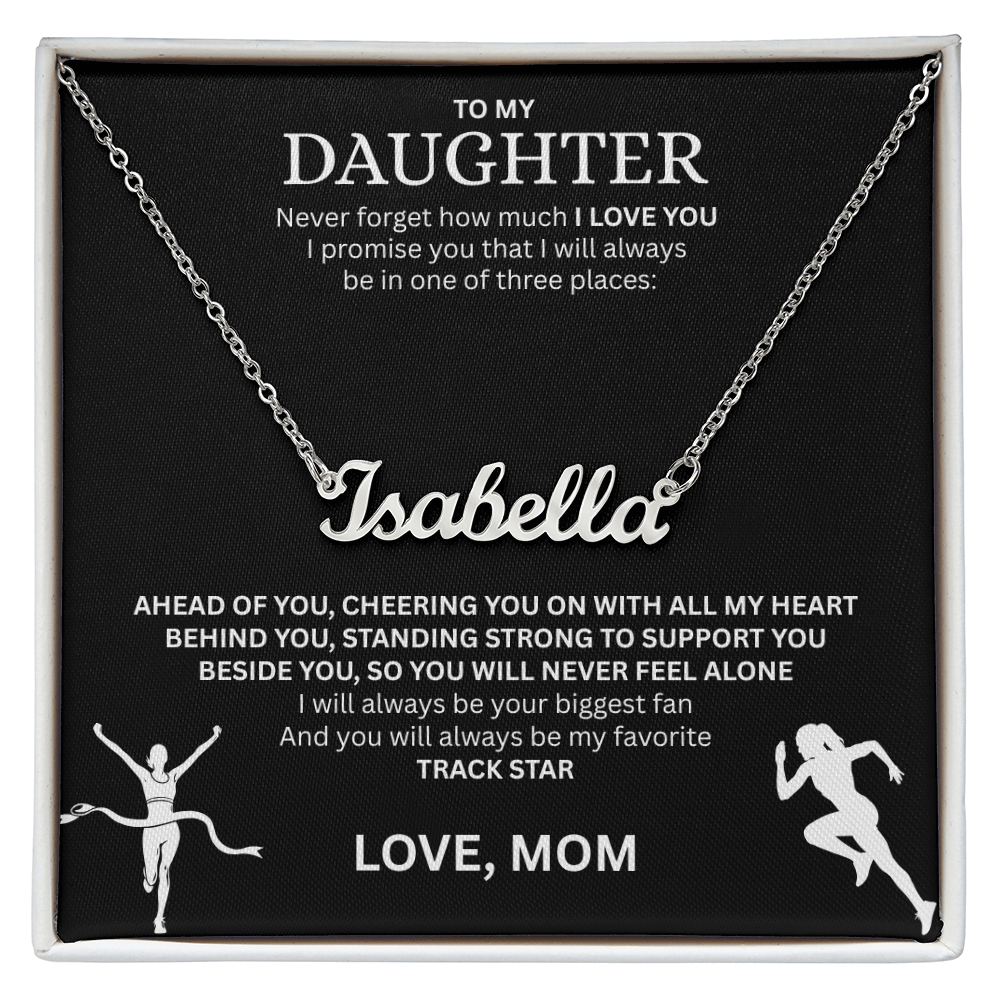 Reward the heart of a winner with a "Custom Name Necklace"