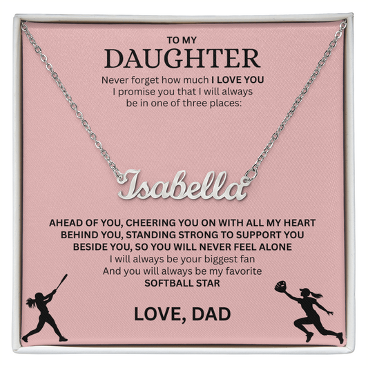 Surprise your Champion with a "Custom Name Necklace"