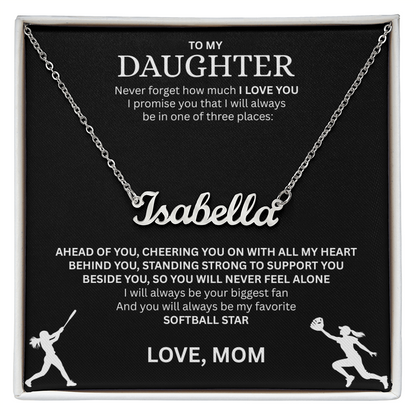 Surprise your Champion with a "Custom Name Necklace"