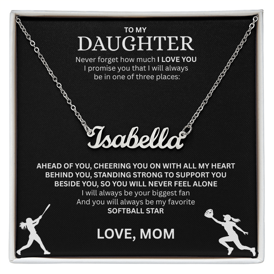 Surprise your Champion with a "Custom Name Necklace"