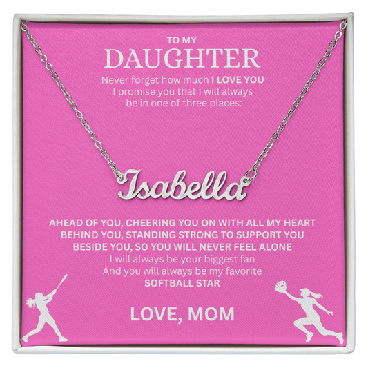 Surprise your Champion with a "Custom Name Necklace"