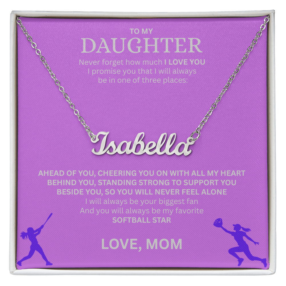Surprise your Champion with a "Custom Name Necklace"