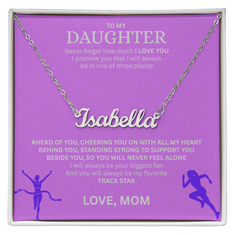 Reward the heart of a winner with a "Custom Name Necklace"