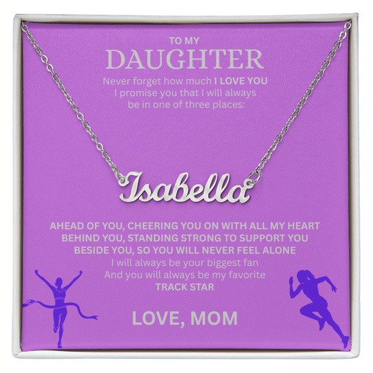 Reward the heart of a winner with a "Custom Name Necklace"