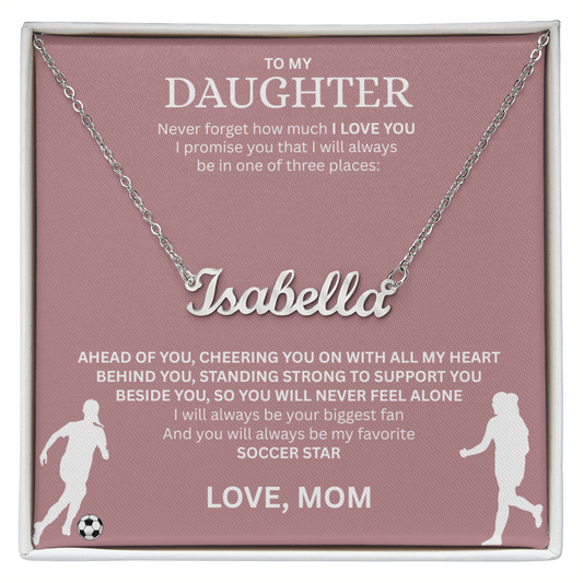 Honor her with this "Custom Name Necklace"