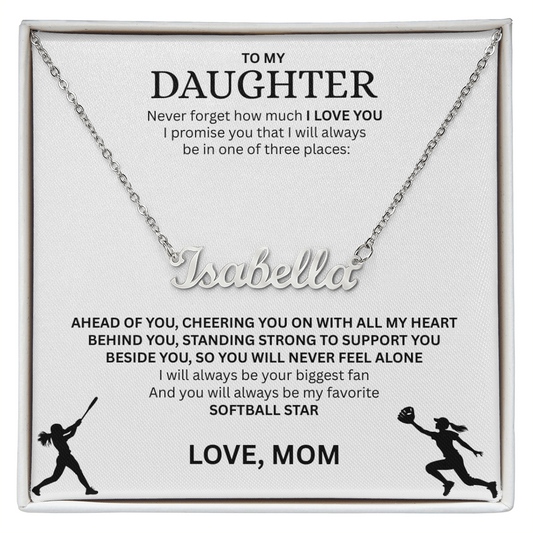 Surprise your Champion with a "Custom Name Necklace"