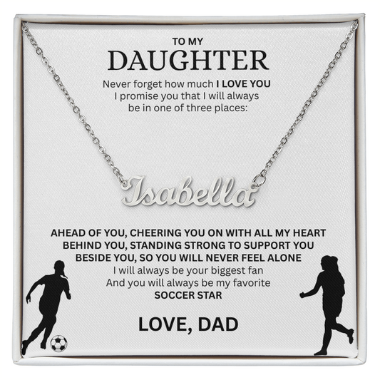 Honor her with this "Custom Name Necklace"