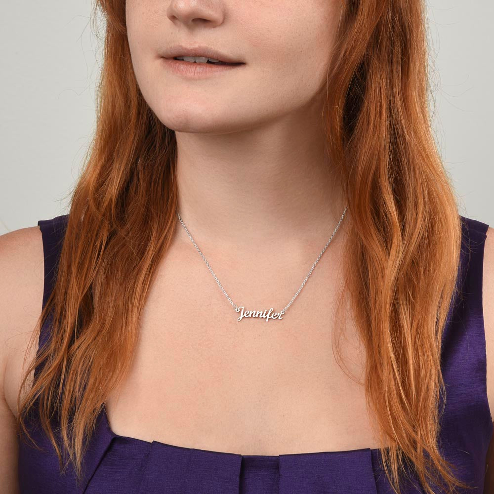 Honor her with this "Custom Name Necklace"