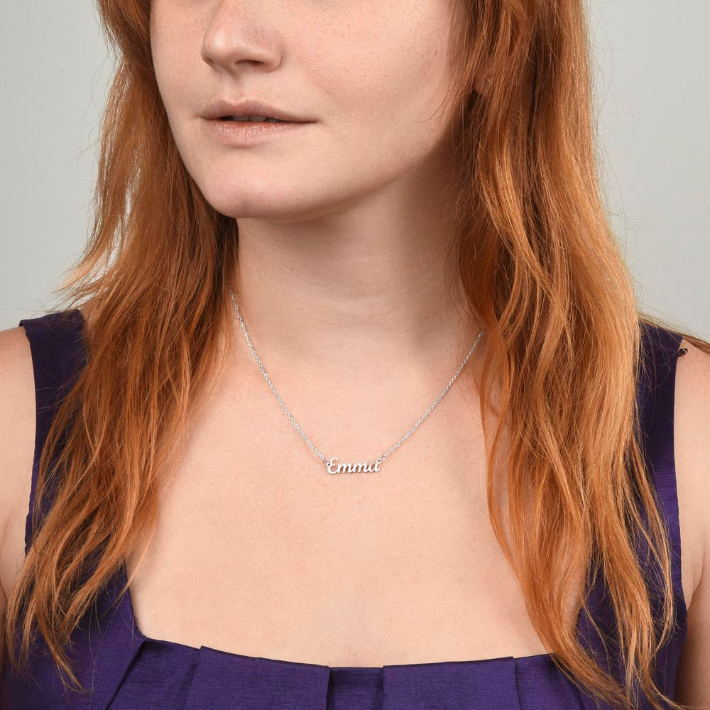 Reward the heart of a winner with a "Custom Name Necklace"