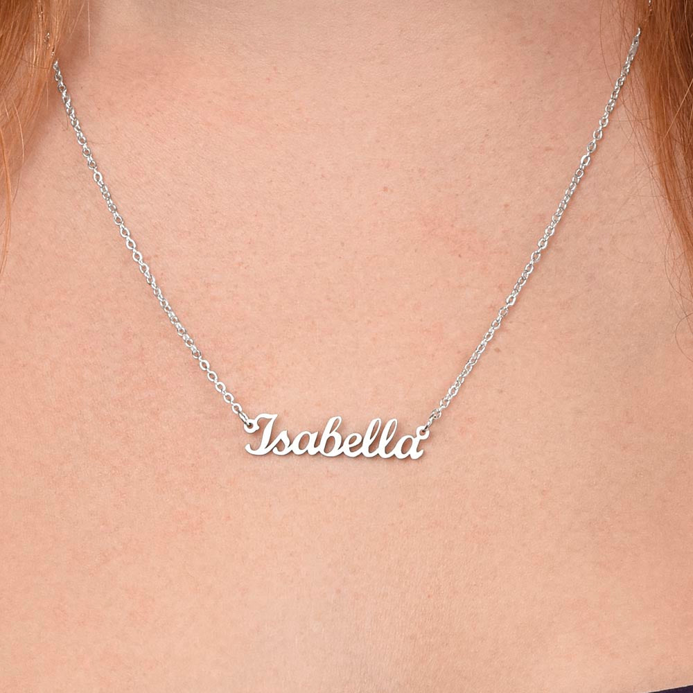 Surprise your Champion with a "Custom Name Necklace"