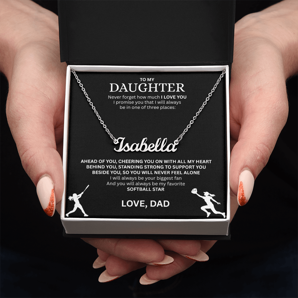 Surprise your Champion with a "Custom Name Necklace"