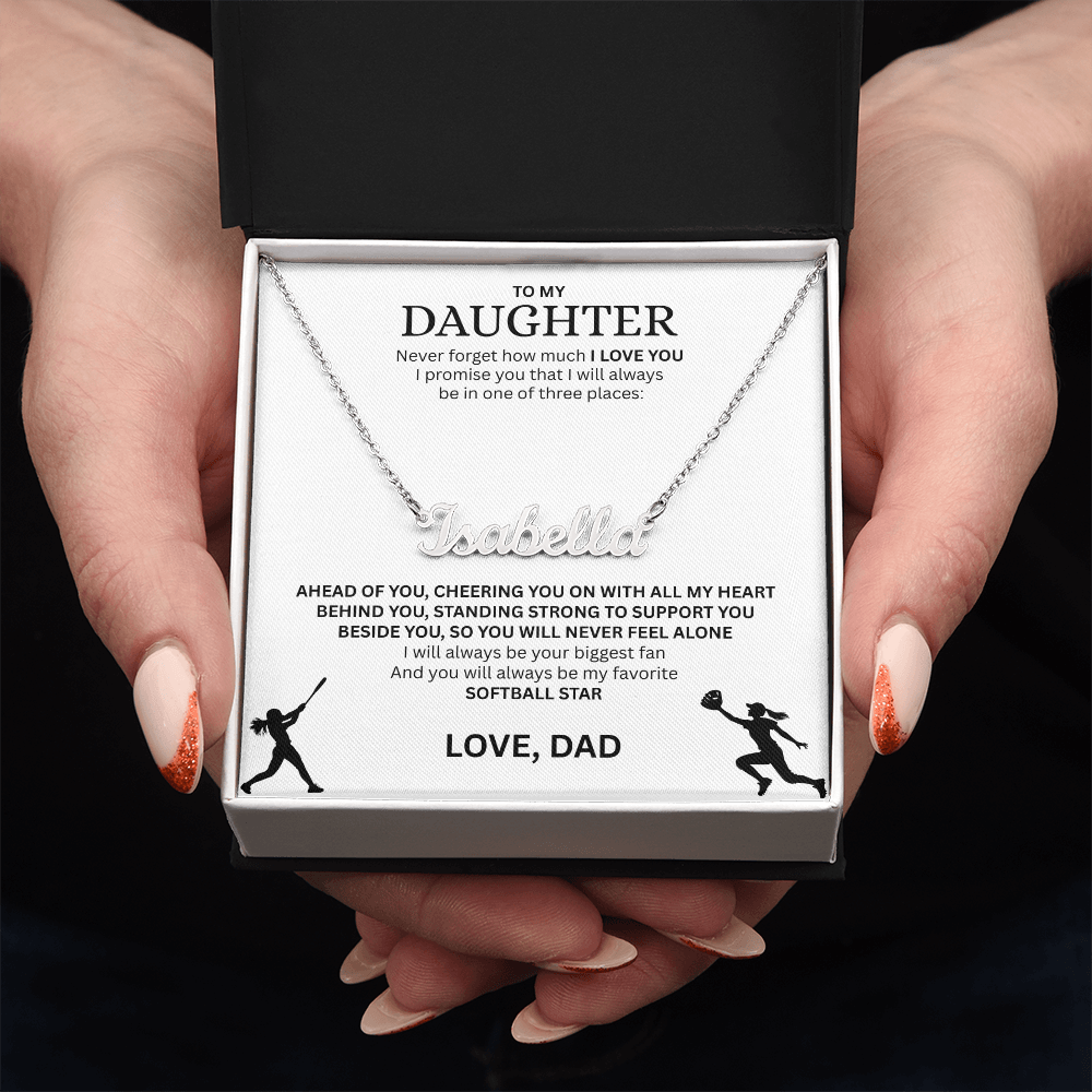 Surprise your Champion with a "Custom Name Necklace"