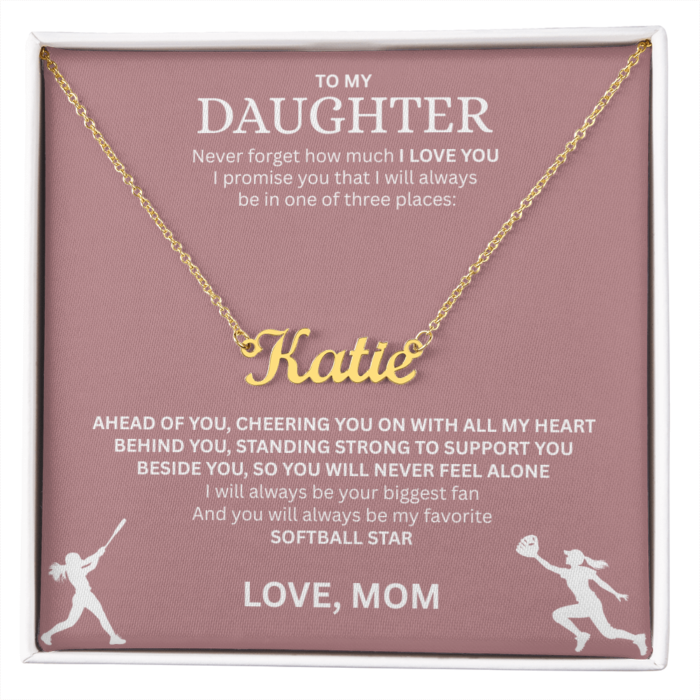 Surprise your Champion with a "Custom Name Necklace"