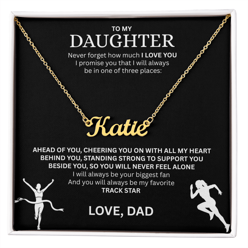 Reward the heart of a winner with a "Custom Name Necklace"