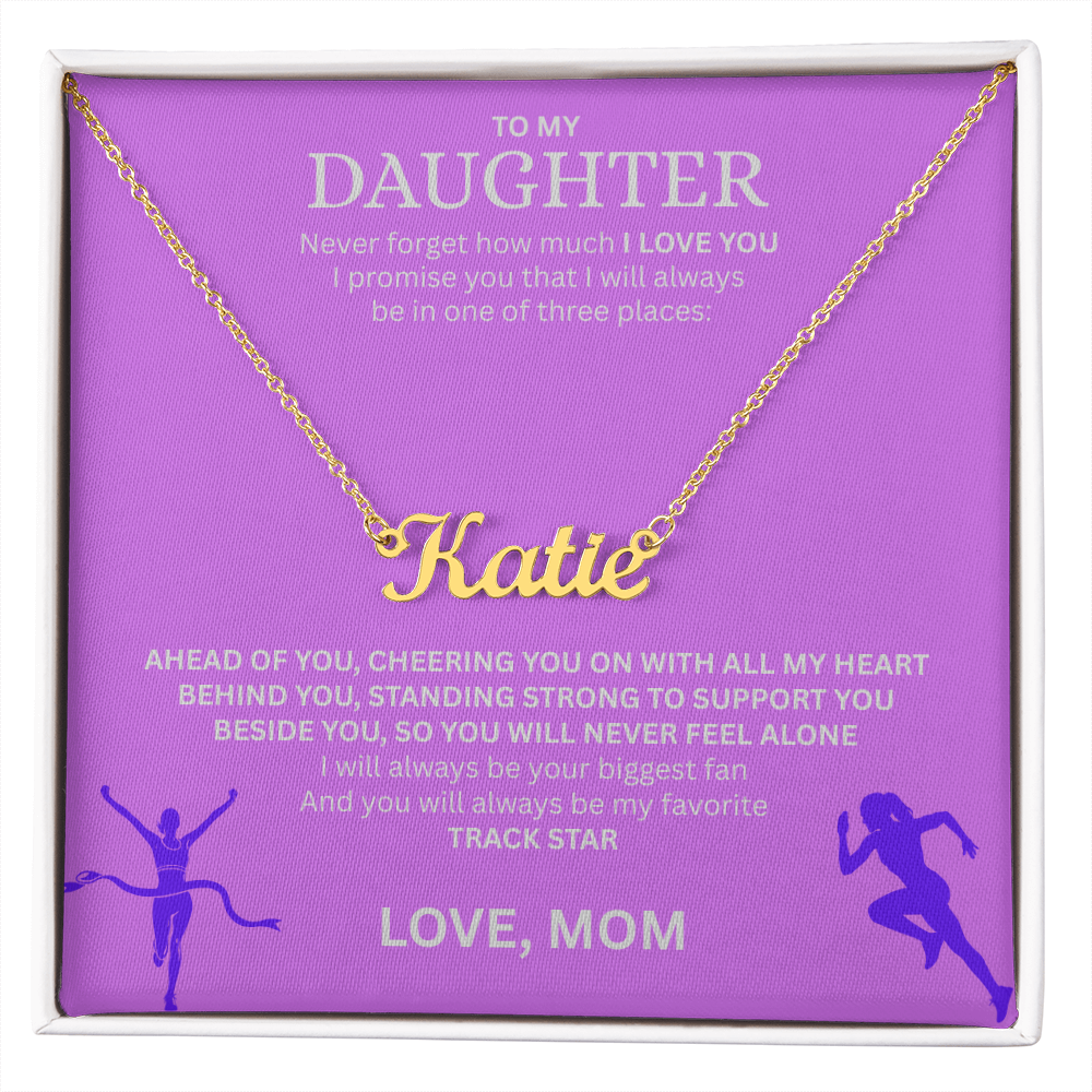 Reward the heart of a winner with a "Custom Name Necklace"