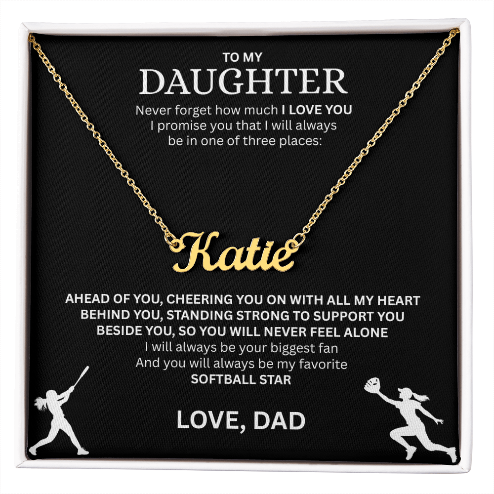 Surprise your Champion with a "Custom Name Necklace"