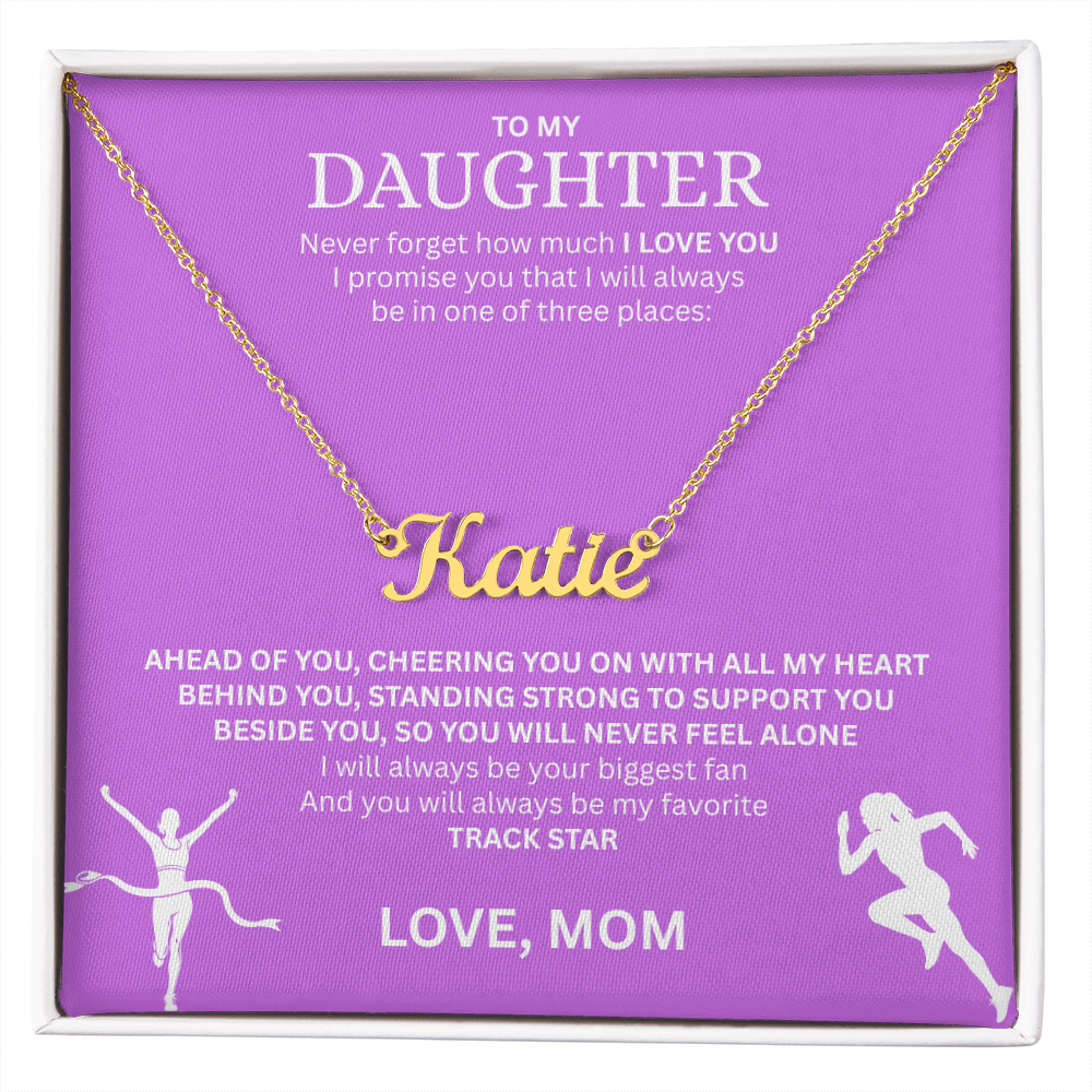 Reward the heart of a winner with a "Custom Name Necklace"