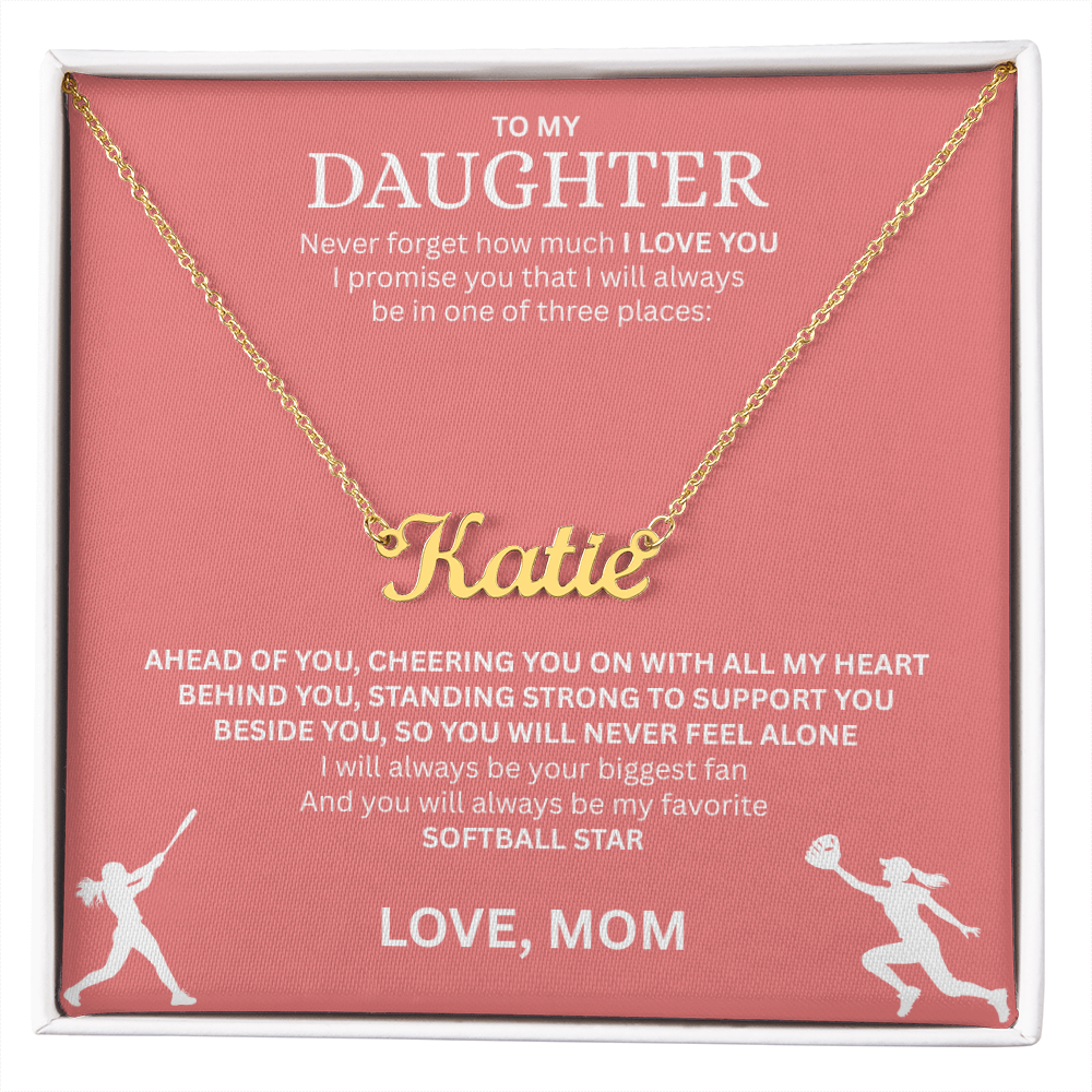 Surprise your Champion with a "Custom Name Necklace"