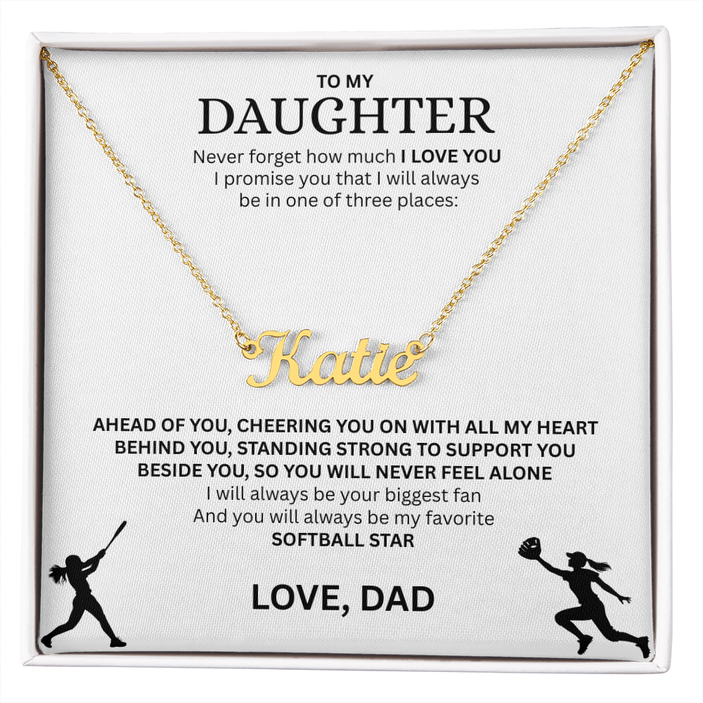Surprise your Champion with a "Custom Name Necklace"