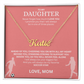 Honor her with this "Custom Name Necklace"