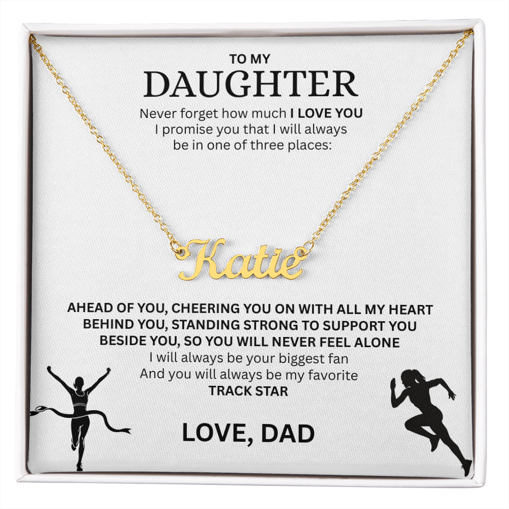 Reward the heart of a winner with a "Custom Name Necklace"