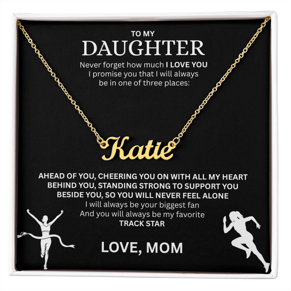 Reward the heart of a winner with a "Custom Name Necklace"